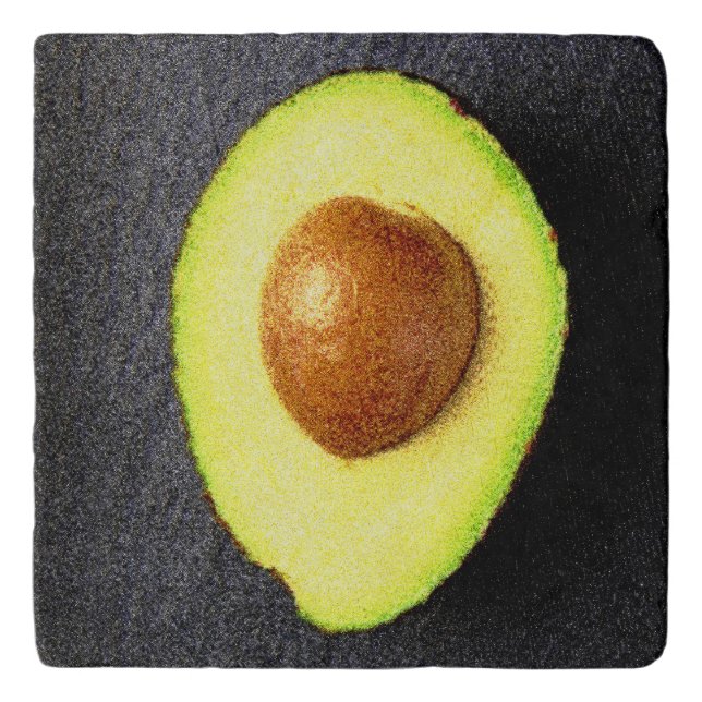 "Avocado Fruit" Cute Photo. Buy Now Trivet (Front)