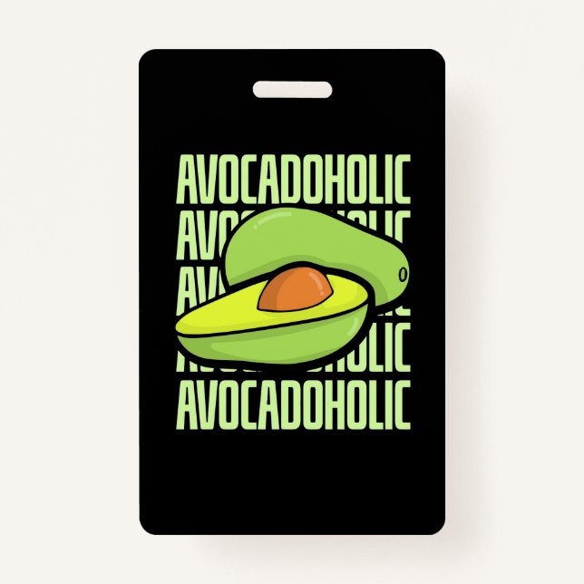 Avocado Fruit Food Badge (Front)