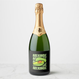 Avocado Fruit Food Sparkling Wine Label