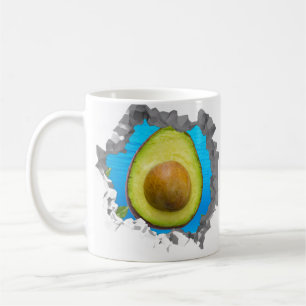 Avocado Fruit Hole In A Wall Vegan Foodie Coffee Mug