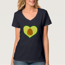 Avocado Fruit Lover Heart Shaped Avocado Pear Funn T-Shirt