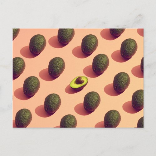 Avocado Fruit Potrait Postcard