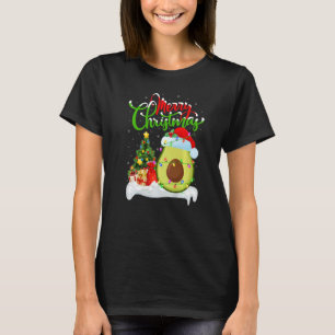 Avocado Fruit  Xmas Decorations Santa Avocado Chri T-Shirt