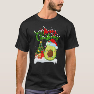 Avocado Fruit  Xmas Decorations Santa Avocado Chri T-Shirt