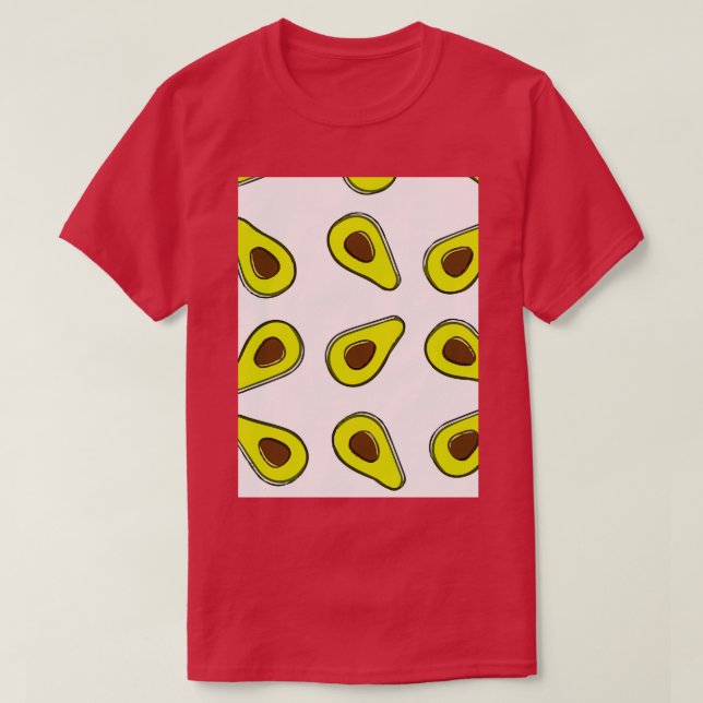 Avocado Fruits Juicy Fruit Citrus T-Shirt (Design Front)