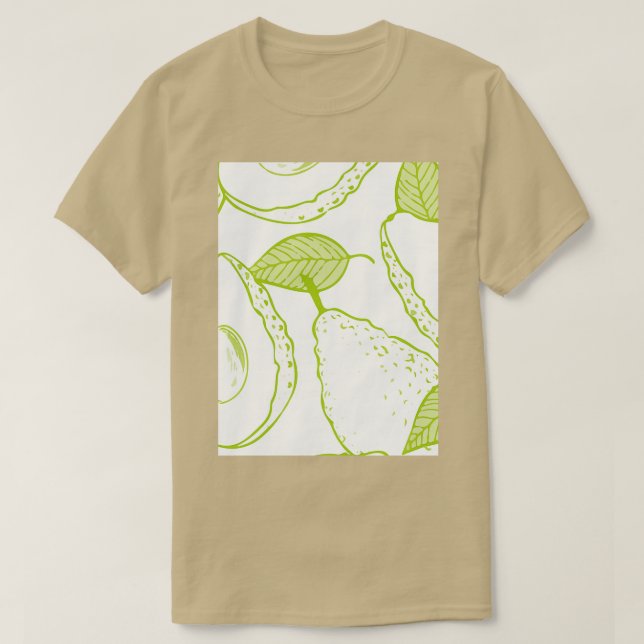 Avocado Fruits Juicy Fruit Colorful Classic TShirt (Design Front)