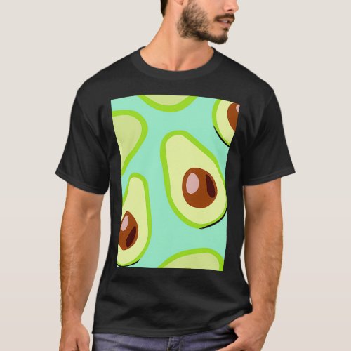 Avocado Fruits Natural Botanical T_Shirt