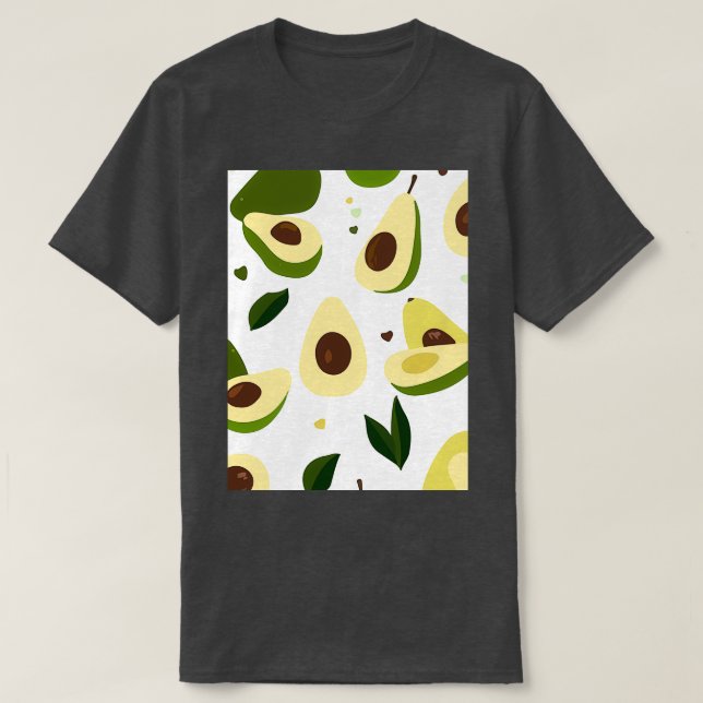 Avocado Fruits Sweet Textile T-Shirt (Design Front)
