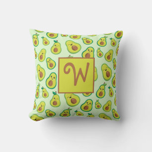 Avocado Fun Throw Pillow