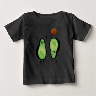 Avocado funny cheering handstand green pit baby T-Shirt