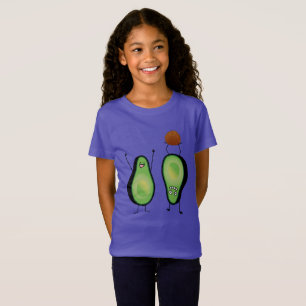 Avocado funny cheering handstand green pit T-Shirt