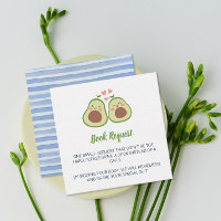 Avocado Gender Neutral Baby Shower Book Request