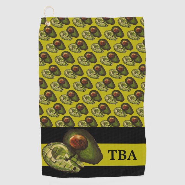 Avocado Golf Towel (Front)