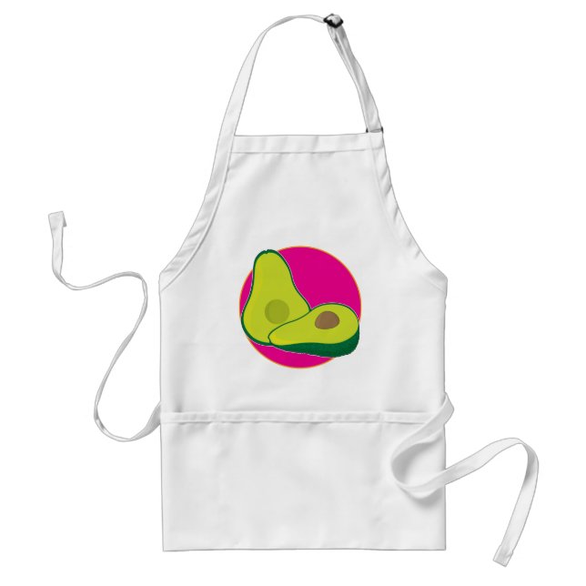 Avocado Graphic Adult Apron (Front)