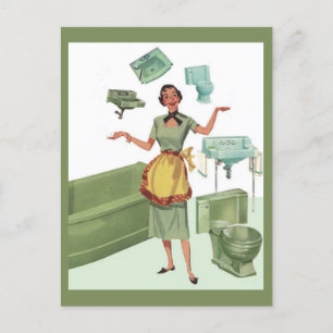 Avocado Green Appliances Vintage Advertising Postcard