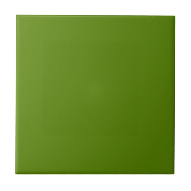 Avocado Green Ceramic Tile (Front)