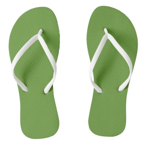 Avocado Green Flip Flops