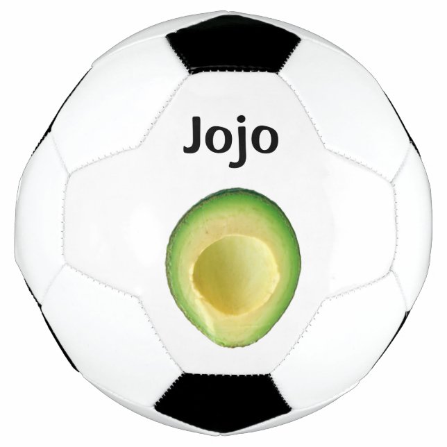 Avocado Green Guacamole Lover 4Jojo Soccer Ball (Front)