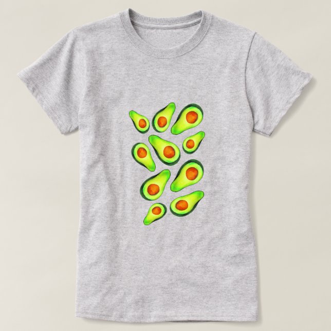 Avocado green health fruit foodie T-Shirt (Design Front)