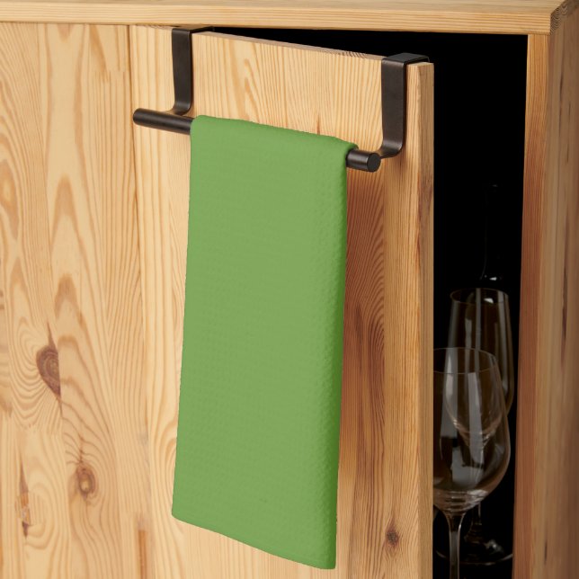 Avocado Green Kitchen Towel (Thirds Fold)