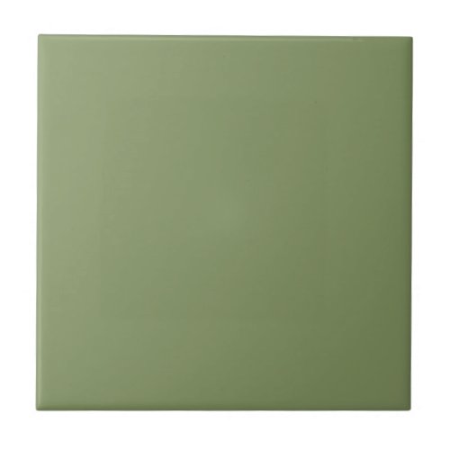 Avocado Green solid Color Tile