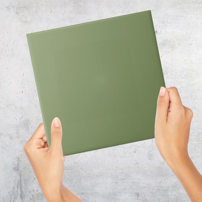 Avocado Green solid Color Tile (Avocado Green solid Color Tile
)