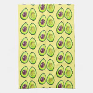 Avocado Green Vegan Foodie Vegeterian Foodie  Kitchen Towel