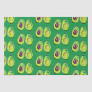 Avocado Green Vegan Foodie Vegeterian Foodie Tissue Paper