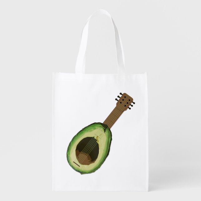 Avocado Guitar Reusable Bag (Front)