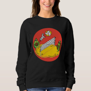 Avocado  Healthy Fruit Guacamole Vegetarian Vegan Sweatshirt