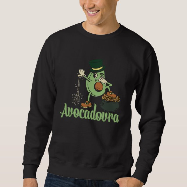 Avocado  Healthy Fruit Guacamole Vegetarian Vegan  Sweatshirt (Front)