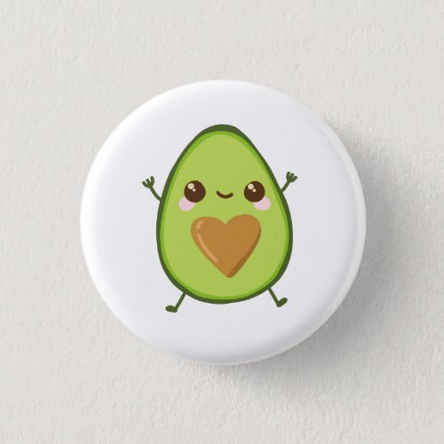 Avocado Heart Button