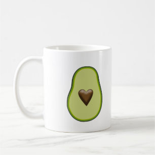 Avocado Heart Healthy Fruit Custom Coffee Mug