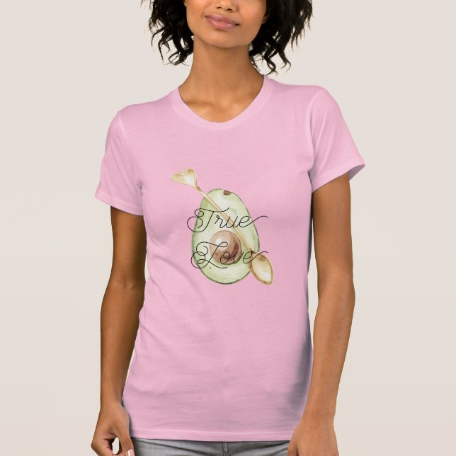 Avocado Heart Spoon  T-Shirt (Front)
