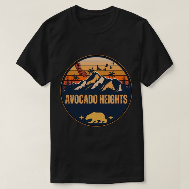 Avocado Heights, California T-Shirt (Design Front)