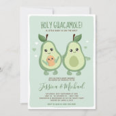 Avocado Holy Guacamole Baby Shower Invitation (Front)