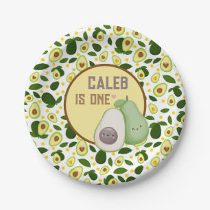 Avocado Holy Guacamole Fiesta 1st Birthday Party Paper Plates