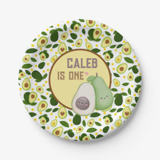 Avocado Holy Guacamole Fiesta 1st Birthday Party Paper Plates