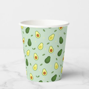 Avocado Holy Guacamole Green Baby Shower Birthday Paper Cups