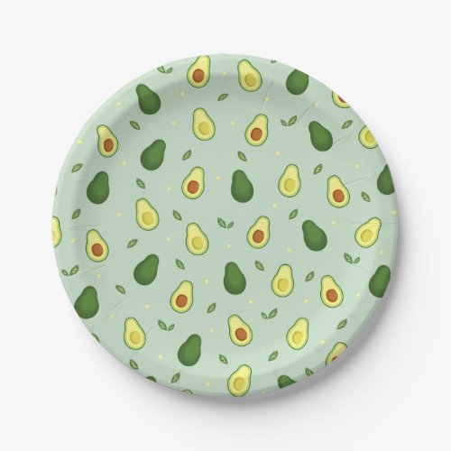 Avocado Holy Guacamole Green Baby Shower Birthday Paper Plates