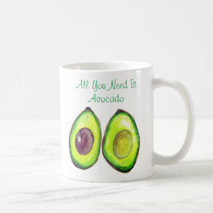 Avocado Humor Text Vegan Friendly Healthy Fruit Coffee Mug