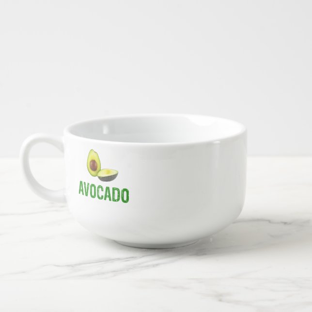 Avocado, I love avocado Soup Mug (Right)