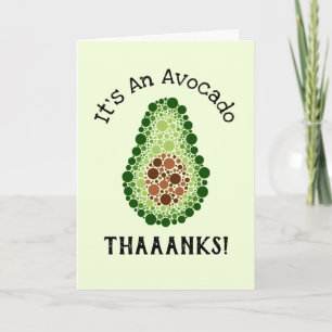 Avocado In Dots Card
