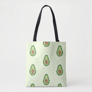 Avocado In Dots Tote Bag