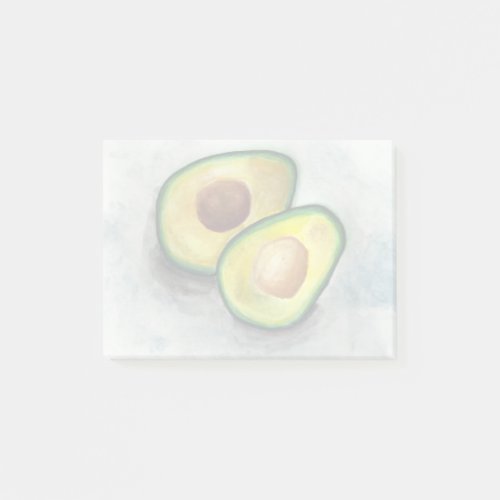 Avocado in Watercolor Post_it Notes