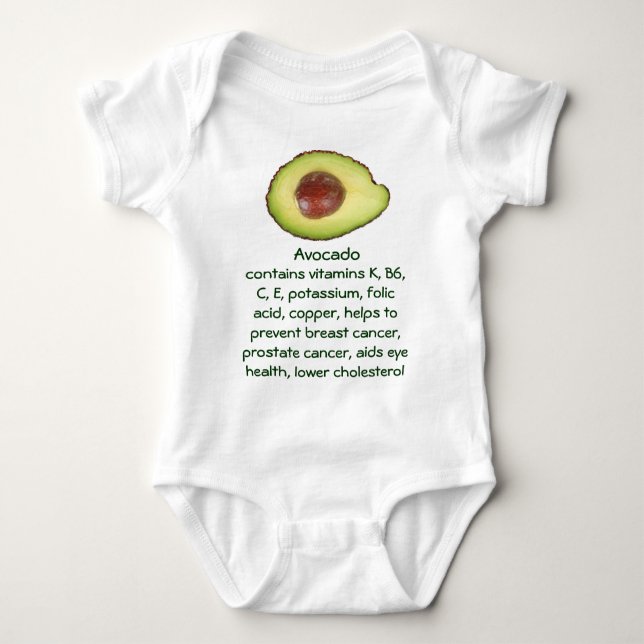 Avocado infant onsie creeper (Front)