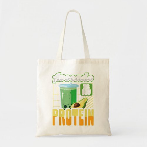 Avocado Is My Protein Shake Gym Workout Fitness Tr Tote Bag