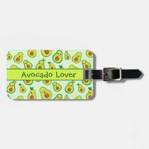 Avocado Joy Green Luggage Tag