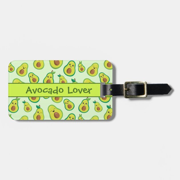 avocado luggage tag