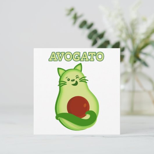 Avocado Keto Kitty Cat Winking At You (Standing Front)